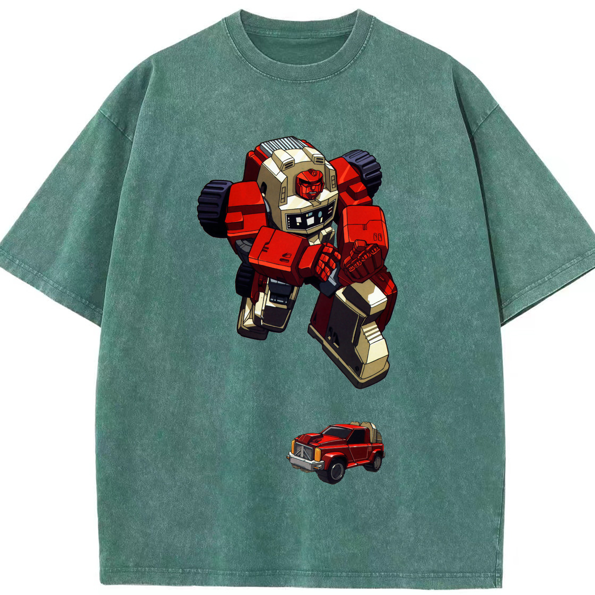 （画像用）  綿100% ヴィンテージ風 半袖Tシャツ（フロントプリント）